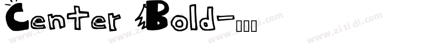 Center Bold字体转换